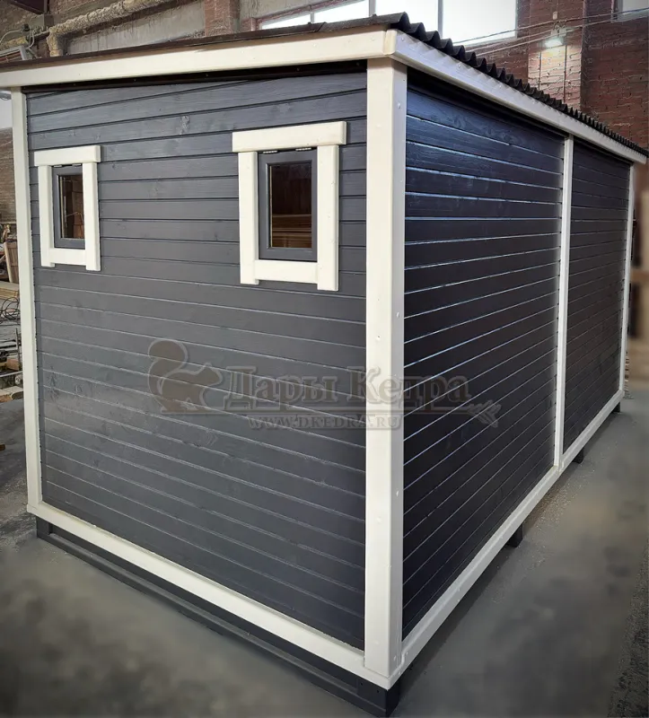 Каркасно-щитовая баня из кедра «Оптима»